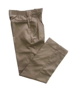 Khaki Ruched Trousers